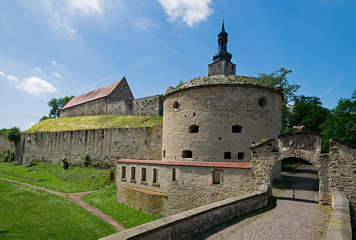 Castillo, Querfurt, Sajonia-anhalt, Alemania, arquitectura, lugares de interés, edificio