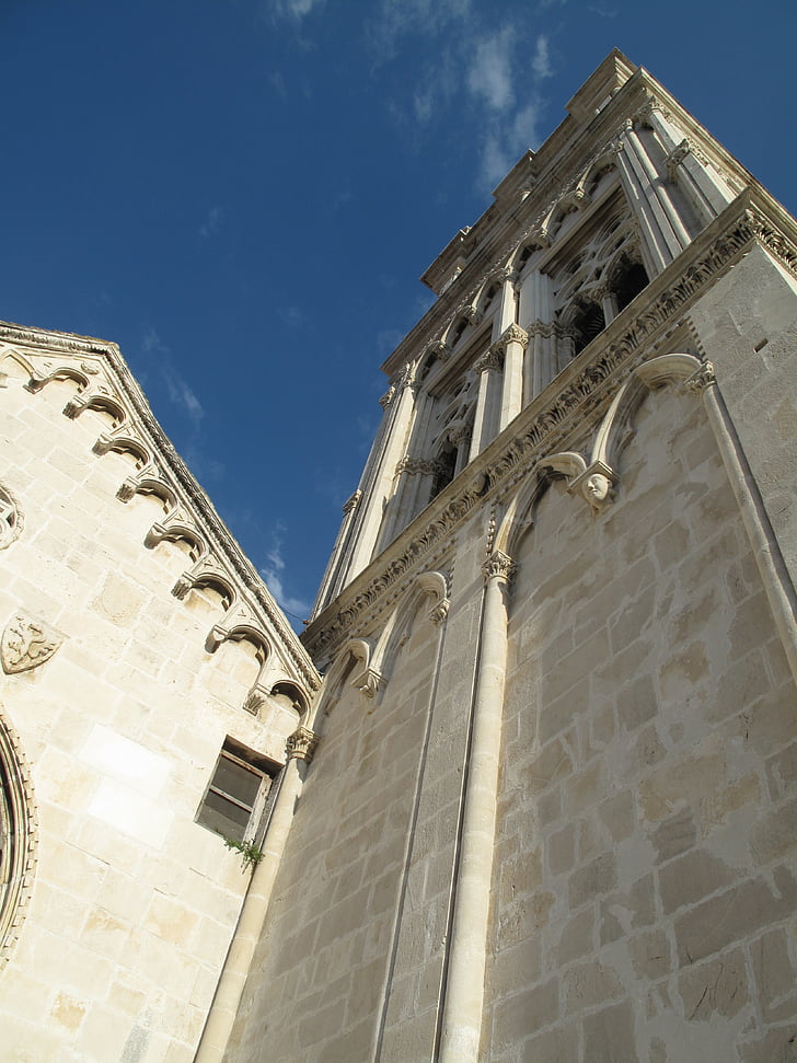Biserica, Trogir, Croaţia, Turnul, Marea Adriatică, UNESCO, arhitectura