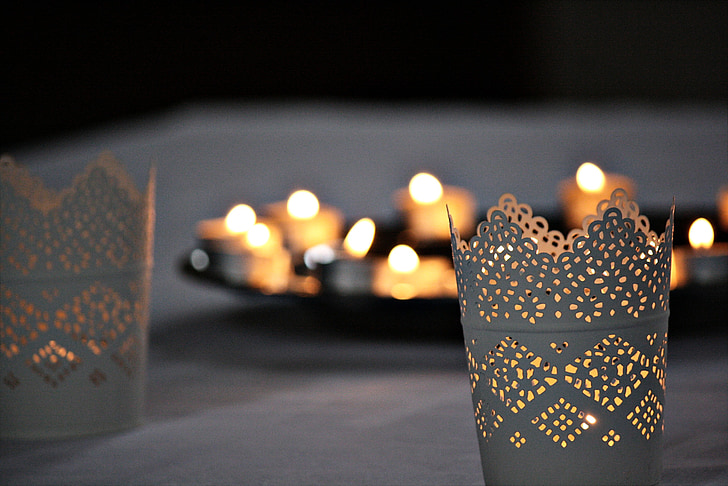 svíčky, nálada, kontemplativní, světlo svíček, světlo, Romantika, atmosféra