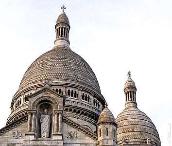 Париж, Памятник, Сакре Кер, путешествия, Франция, купол, Архитектура