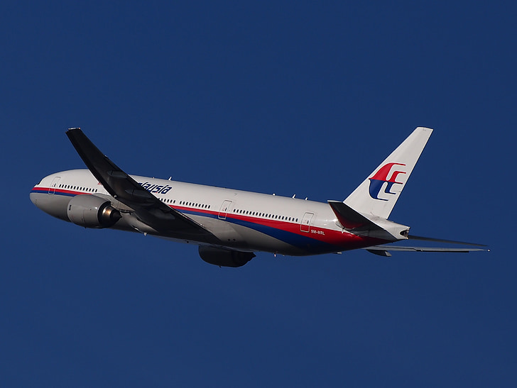 Malaysia Repülővonalak, repülőgép, Boeing, indulj, sík, repülés, utazás