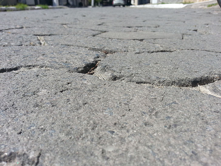 sten, trottoar, Road