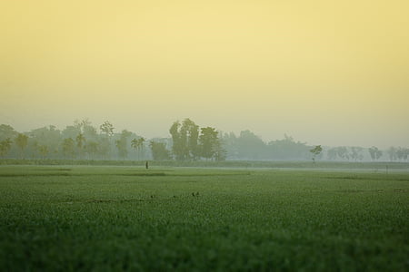 žiemos rytas, Bangladešas, khagrachori, gražus Bangladešas