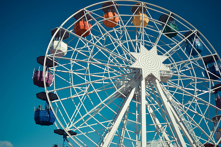 zabaviščni, zabaviščni park, užitek, panoramsko kolo Wiener Riesenrad, zabavno, prosti čas