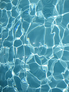 l'aigua, blau, reflectint, llum, reflexió, ona, espurna