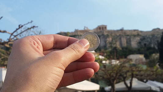 grexit, Euro, Európa, Grécko, Acropolis