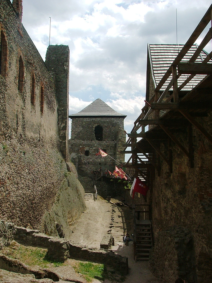 Château, ruines du château, pierres, yard, zempéni hg, boldogkő