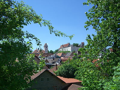 Füssen, St mang Kilisesi, yüksek castle, Allgäu
