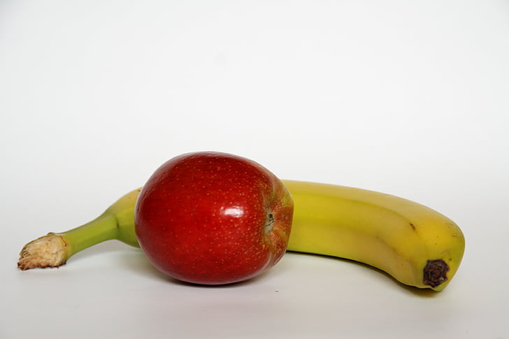 Apple, banaan, puu, terve, vitamiinid, puuviljad, toitumine