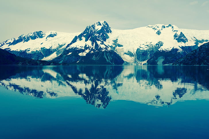 Alasca, Fiorde, água, cênica, geleira, natureza, Kenai