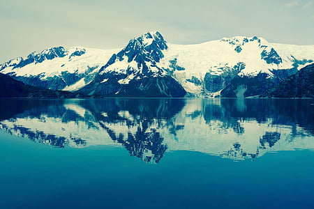 Аляска, фіорд, води, мальовничі, Льодовик, Природа, біля західного узбережжя