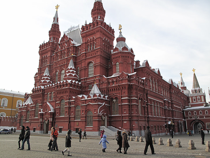 russia, red square, place, red, city