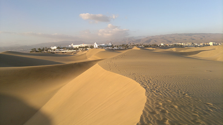 dunes, Hôtel, désert, sable