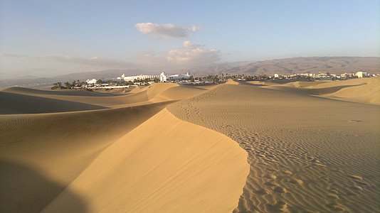 沙丘, 酒店, 沙漠, 沙子