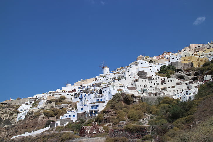 Görögország, Santorini, sziget, utazás, görög, turizmus, nyári
