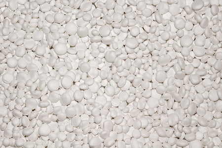 polystyren, vit, byggnadsmaterial, pellets