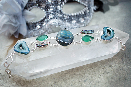 druzy, drusy, solar quartz, quartz, bracelet, stone, gem