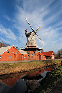 Mühle, Ostfriesland, Holländisch, Wieke, Windmühle, Flügel, Denkmalpflege