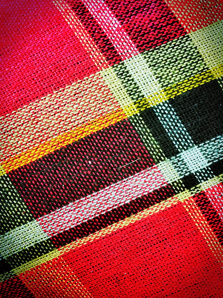 texture, colourful, checked, design, pattern, red, fashion