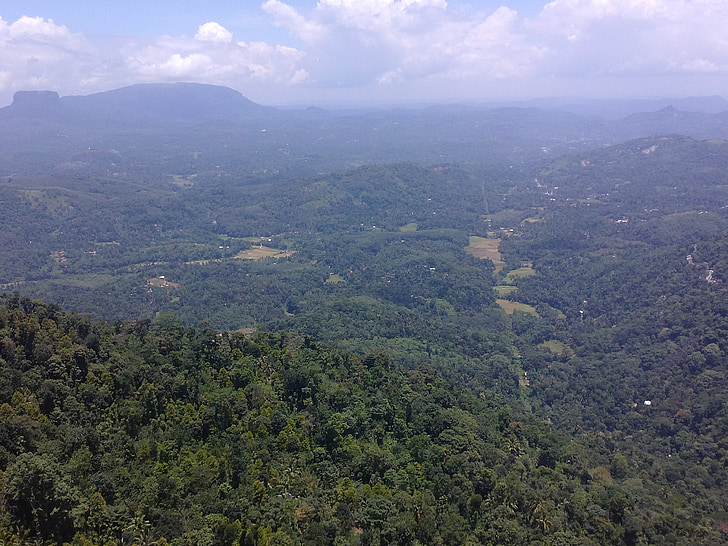 岩からの眺め, kadugannawa, スリランカ, 風景, 荒野, 風景, 自然