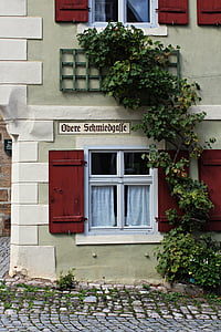 altes Haus, historisch, Straßenschild, Straßenname, Gebäude, Altstadt, Antik