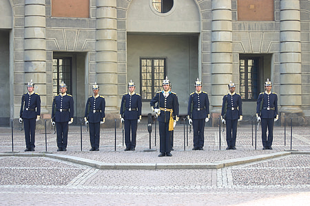 changing of the guard, guard, sweden, stockholm, palace, people