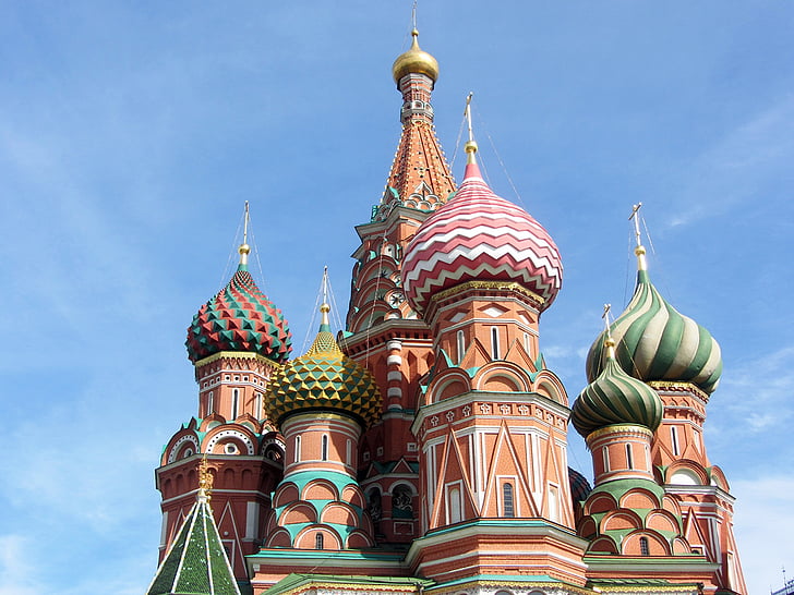 stolna cerkev, Moskva, Red square, Rusija, potovanja, mesto, spomenik