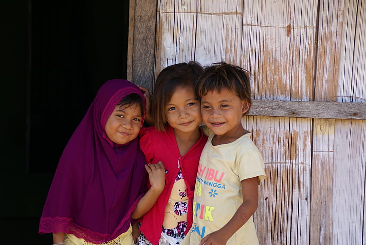 Châu á, Indonesia, Cô bé, Cậu bé, trẻ em