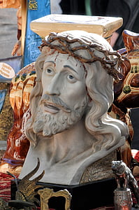 Jesus Kristus, loppmarknad, byst, Spanien