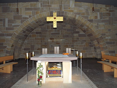 l'Abadia de münsterschwarzach, münsterschwarzach, cripta, sala d'oració, Capella, franconia inferior, l'Abadia de