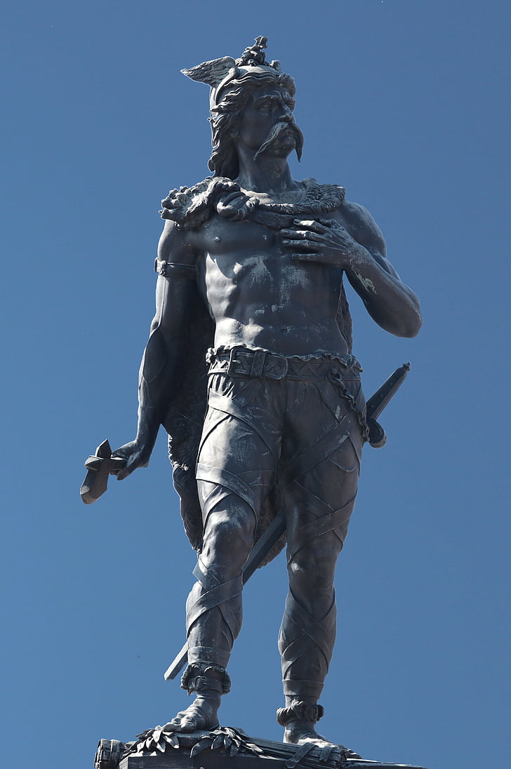 Ambiorix, Statue, Tongeren, Keldi kuningas, eburonen, Leader, sõdalane