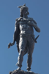 Ambiorix, άγαλμα, τον προορισμό Λόμελ, Celtic king, Eburonen, ηγέτης, πολεμιστής