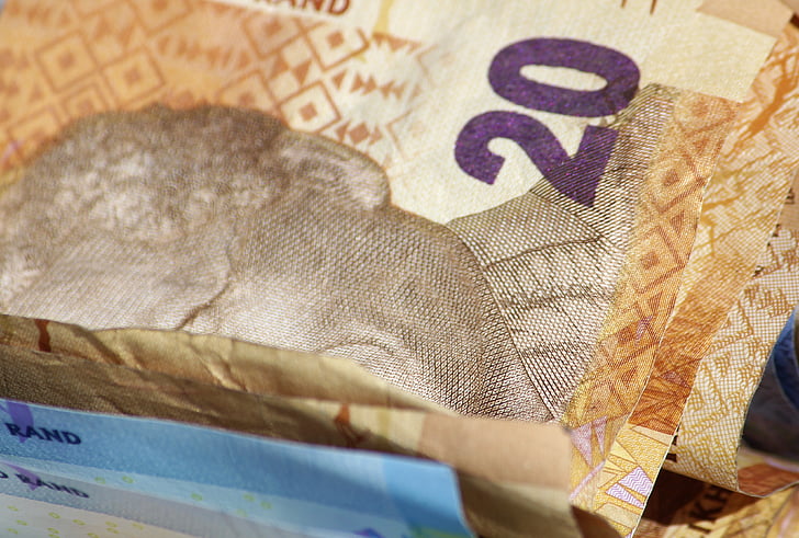 dollarin setelin, Edge, Etelä-Afrikka, rahaa Huomautus, rahat ja pankkisaamiset
