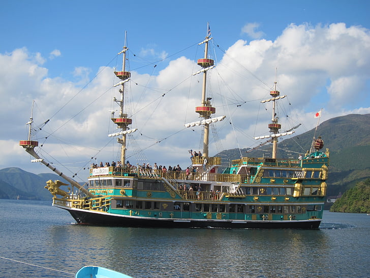 de la nave, Corsario, Novatec lago ashi, piratas