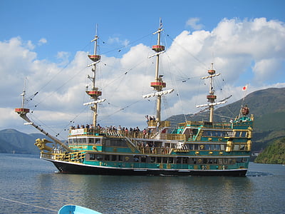 nave, corsário, Novatec Lago ashi, piratas