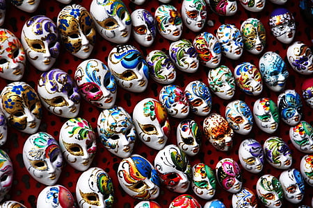 maskeleri, Karnaval, Venedik, İtalya, maskeli balo, Hediyelik eşya, kültürler