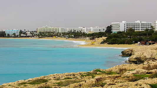 Кипър, Айя Напа, курорт, плаж, хотели