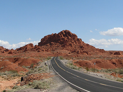 Nevada, vallei van het vuur, rode rotsen, landschap, rotsformatie, toeristische attractie