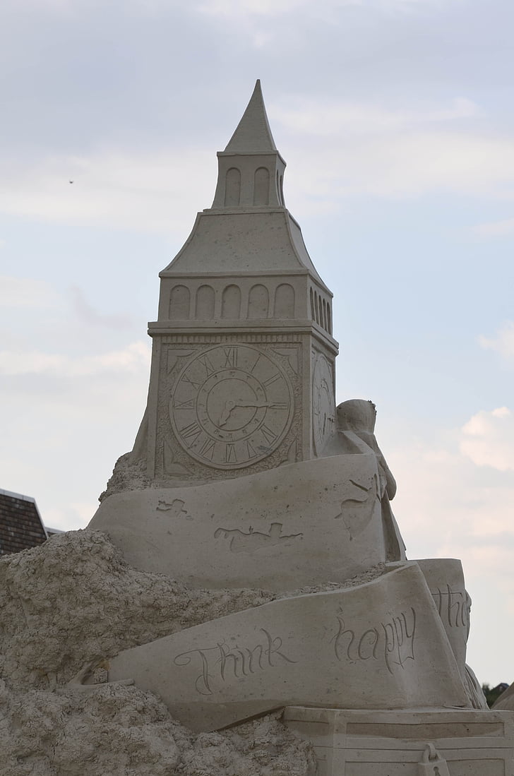 Sandskulpturen, Strukturen des Sandes, Geschichten aus sand, Märchen Sand Skulptur, Architektur