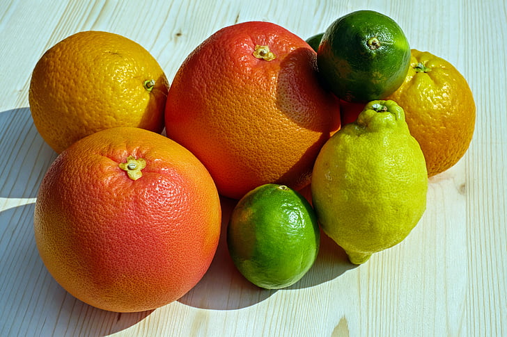 fruit, voedsel, tropische vruchten, citrusvruchten, vruchten, sinaasappelen, citroenen