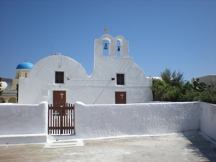 santorini, greek island, greece, utc, street view, dwelling house