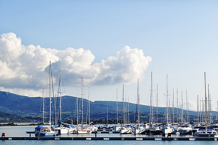 Dettagli Barche Port, paesaggio, Lefkada, barca, porta, mare, acqua