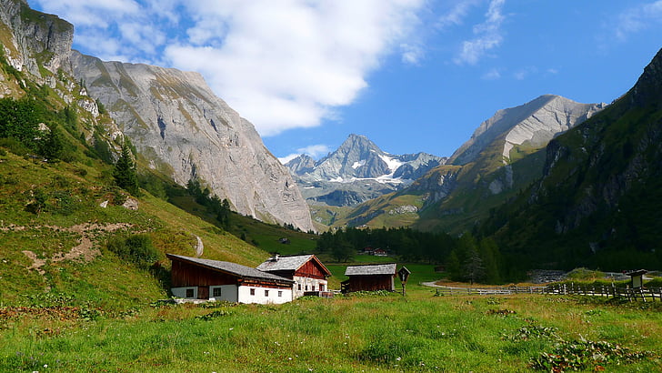 mountains, grossglockner, highest mountains in austria, nature, landscape