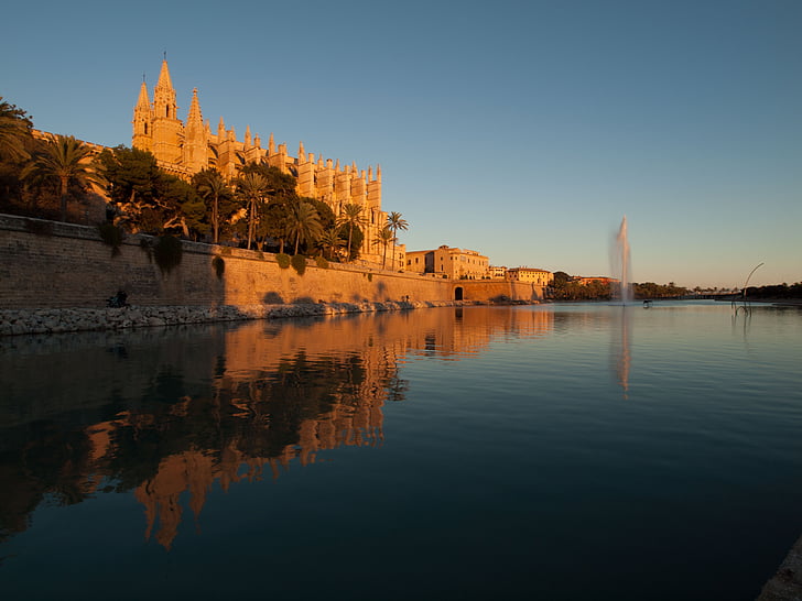Cathedral, Mallorca, Palma, Španielsko, budova, monumentálne, kostol