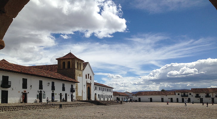 Villa de leyva, Kolumbija, povijesne, Stari, Jug, Države, Colonial
