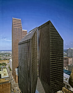 Houston, Texas, město, města, městský, mrakodrapy, budovy