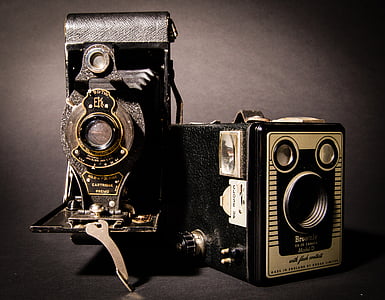 Vintage, Kaamerad, retro, vana, foto, Fotograafia, seadmed