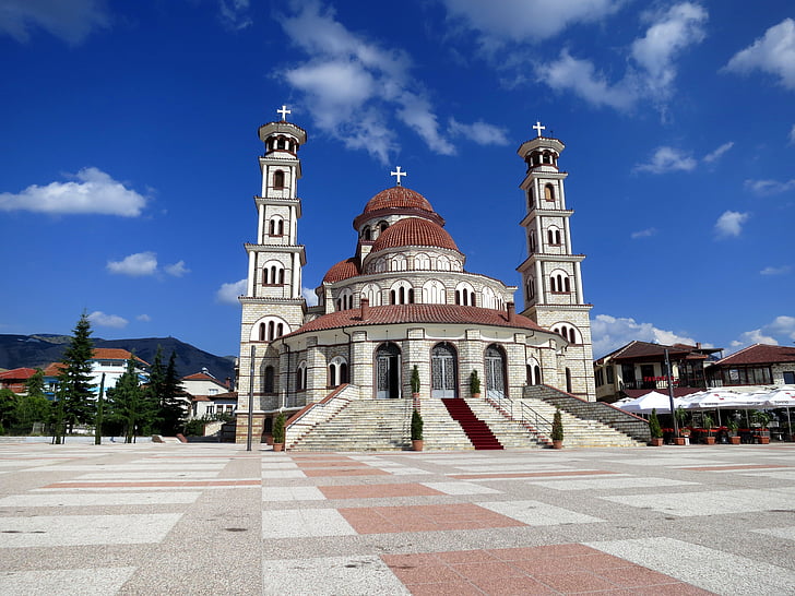 cerkev, arhitektura, Albanija, znan kraj, katedrala, vere, stolna cerkev