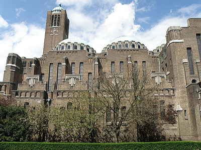 christus koningkerk, Antwerpen, Beļģija, baznīca, tornis, ārpuse, arhitektūra
