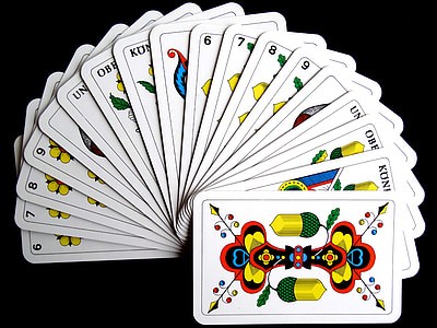 carte, carte di Jass, gioco di carte, strategia, Gioca, posto, vincere